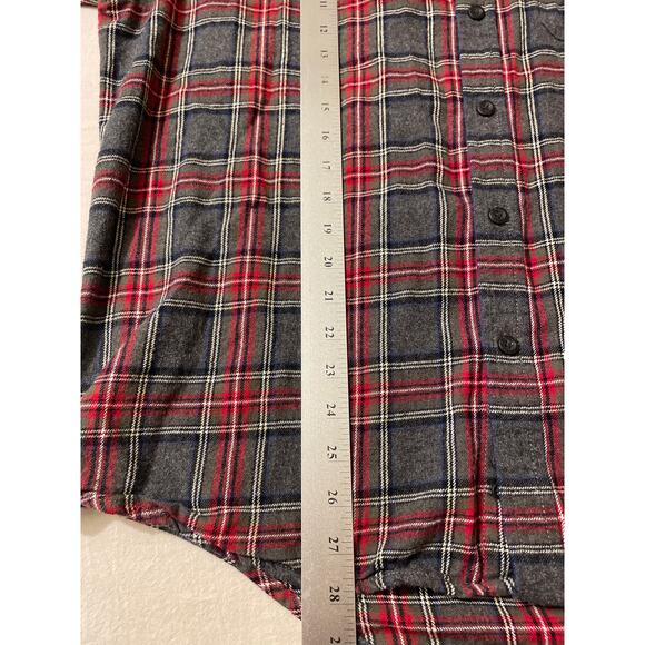 Eddie Bauer Men's Size XL Cotton Flannel Button Up Outdoors Long Sleeve Shirt - Picture 5 of 7
